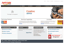 Tablet Screenshot of agnicient.com